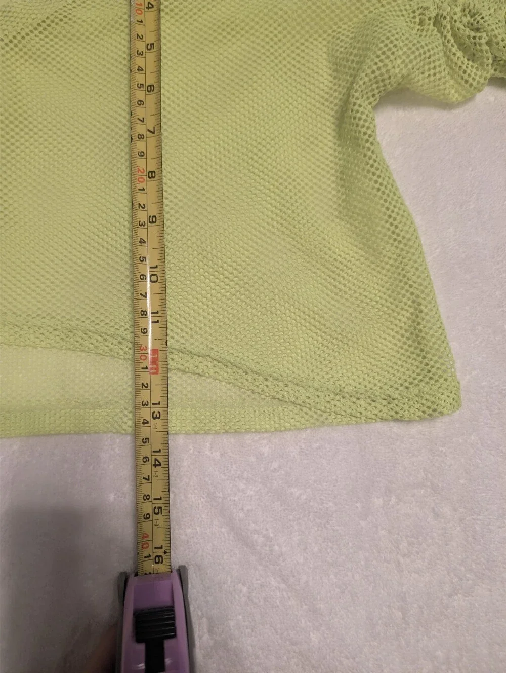 Neon Yellow/ Green  Mesh Swim Cover  Crop Top and Shorts